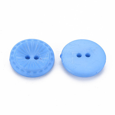 2-Hole Plastic Buttons BUTT-N018-005-1