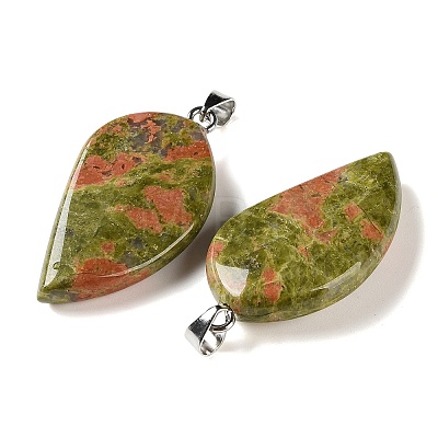 Natural Unakite Pendants GG-CBACB71-05P-08-1