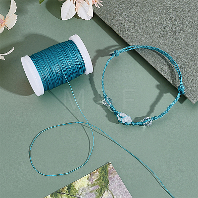 Waxed Polyester Cord YC-WH0018-01F-1