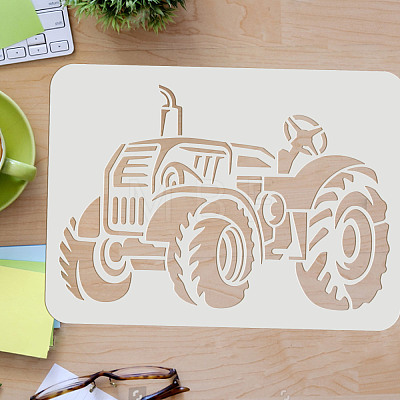 Large Plastic Reusable Drawing Painting Stencils Templates DIY-WH0202-497-1