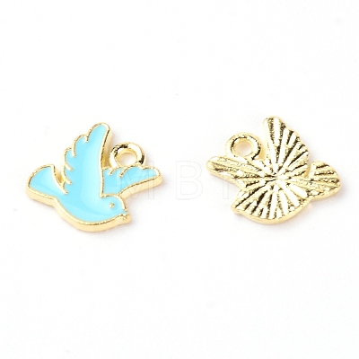 Zinc Alloy Enamel Charms PALLOY-TAC0022-10C-1