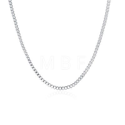 Brass Box Chain Necklaces NJEW-BB10859-20-1