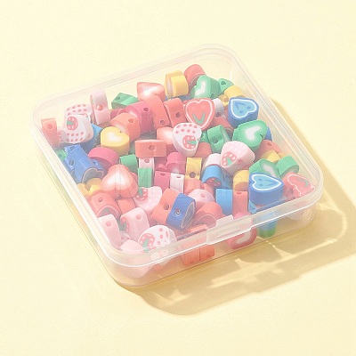 100Pcs Handmade Polymer Clay Beads CLAY-FS0001-26-1
