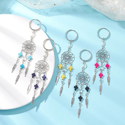 Alloy & Synthetic Turquoise Keychains KEYC-JKC01458-1