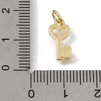 Valentine's Day Brass Charms KK-C262-38G-1