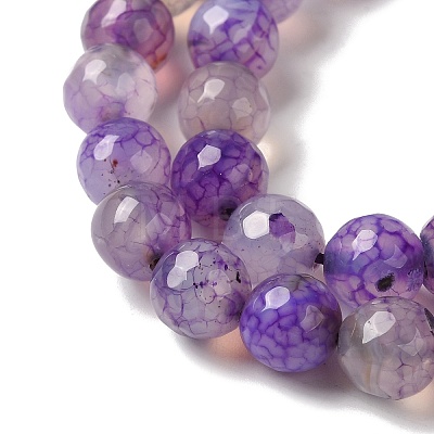 Dyed & Heated Natural Dragon Veins Agate Beads Strands G-P539-A01-13-1