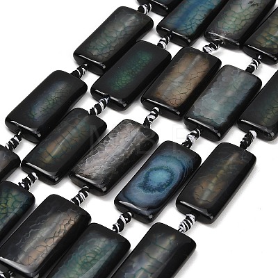 Natural Dragon Veins Agate Beads Strands GG-CBA2A74-01E-1