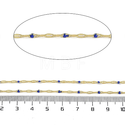 Rack Plating Brass Dapped Chains AJEW-Q153-02G-10-1