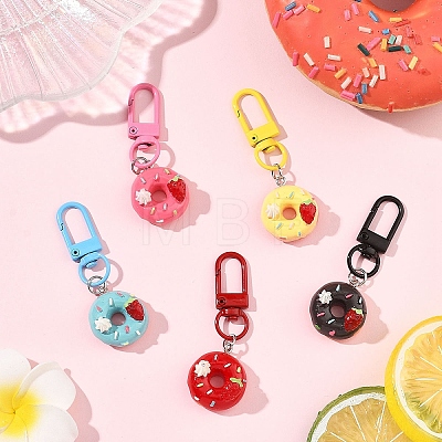 5Pcs Resin Pendant Decorations HJEW-YW00311-1