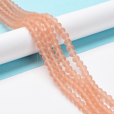 Transparent Glass Beads Strands X1-EGLA-A034-T8mm-MD21-1