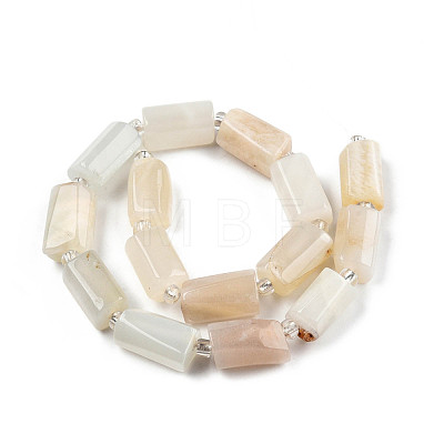 Natural White Moonstone Beads Strands G-N327-06C-1