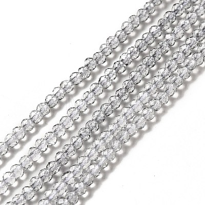 Transparent Gradient Color Glass Beads Strands GLAA-H021-01B-28-1