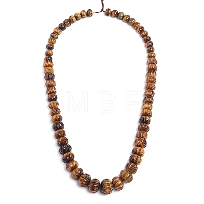 Natural Tiger Eye Graduated Beads Strands G-L505-14-1