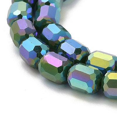 Electroplate Glass Beads Strands EGLA-D030-06G-1