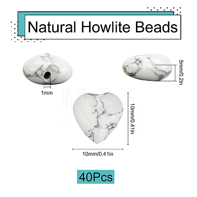 Natural Howlite Beads Strands G-SC0002-09A-1