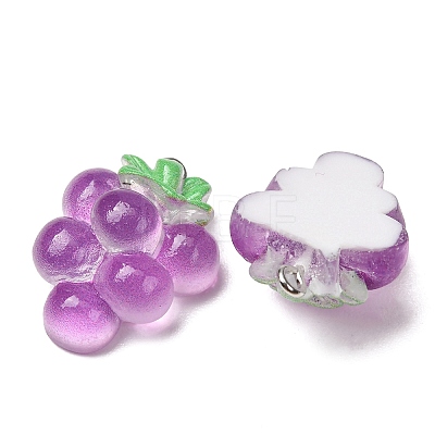 Fruit Theme Opaque Resin Imitation Food Pendants RE-CBA49A8-04G-1