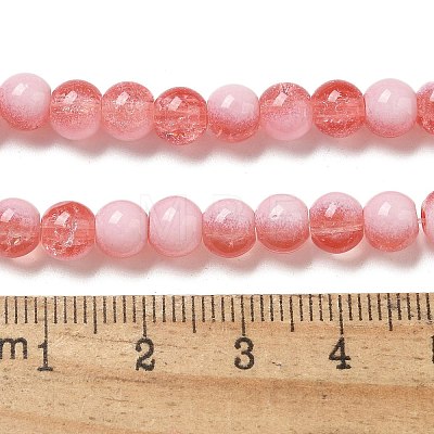 Crackle Glass Beads Strands GLAA-U001-6mm-13-1