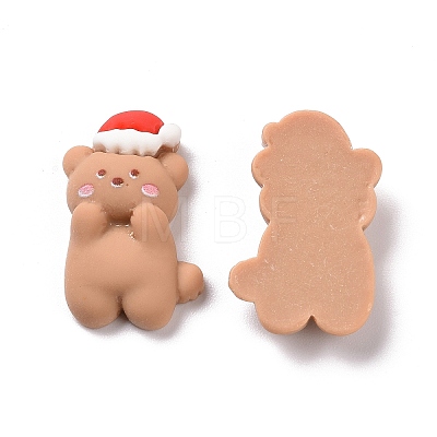 Christmas Theme Opaque Resin Cabochons CRES-M013-04-1