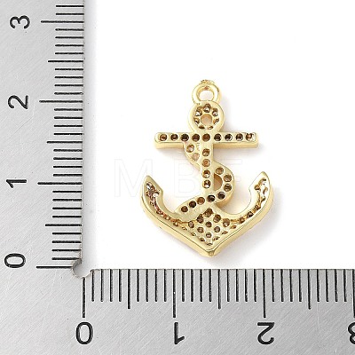 Brass Micro Pave Cubic Zirconia Pendants KK-C086-13G-02-1