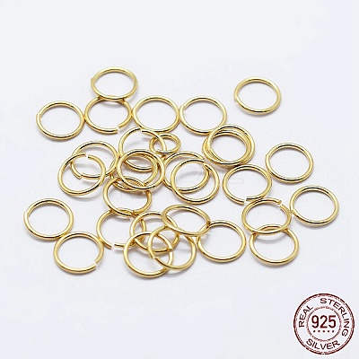 925 Sterling Silver Open Jump Rings STER-F036-02G-1x4mm-1
