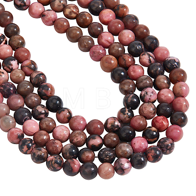  2 Strands Natural Rhodonite Beads Strands G-NB0004-83A-1