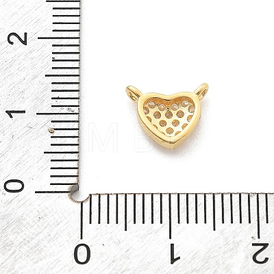 925 Sterling Silver Micro Pave Clear Cubic Zirconia Heart Charms LS-STER-A034-01G-1