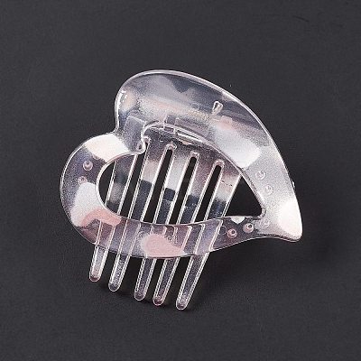 Heart Plastic Claw Hair Clips PHAR-F015-02B-1