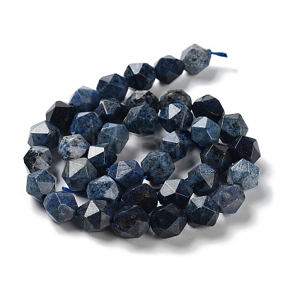Natural Dumortierite Quartz Beads Strands G-G030-A04-01-1