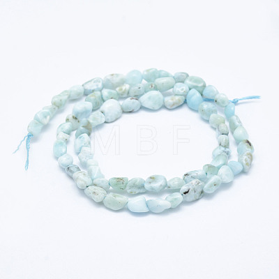Natural Larimar Beads Strands G-K203-48-1