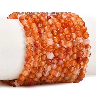 Natural Flower Agate Beads Strands G-B175-D23-4mm-1