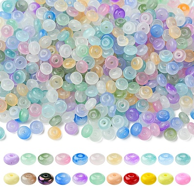 100G Imitation Jade Glass Beads DGLA-YW0001-53A-1