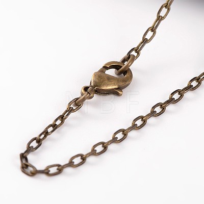 Brass Cable Chain Necklaces NJEW-JN01537-04-1