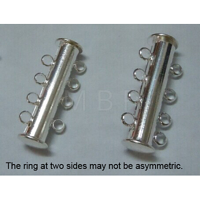7-strands Brass Magnetic Slide Lock Clasps KK-H308-P-1