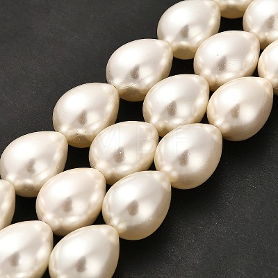 Electroplate Shell Pearl Beads Strands BSHE-G010-14x18mm-01-1