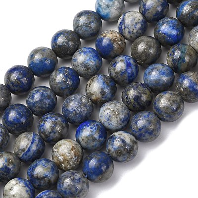 Natural Lapis Lazuli Beads Strands G-A163-07-10mm-1