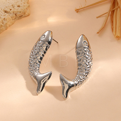 Alloy Stud Earrings for Women WG958F1-02-1