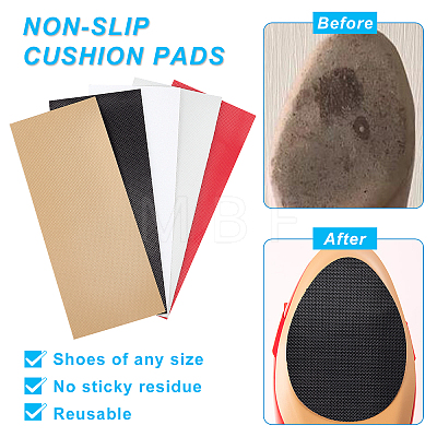   5Pcs 5 Colors Shoe Repair Synthetic Rubber Heel Replacement FIND-PH0006-02-1