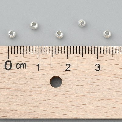 Rack Plating Brass Round Spacer Beads X1-KK-I601-3mm-S-RS-1
