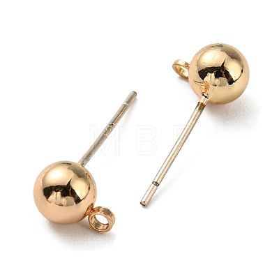 Brass Stud Earring Findings FIND-R144-13C-G14-1