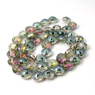 Electorplated Glass Beads EGLA-E002-2J-1