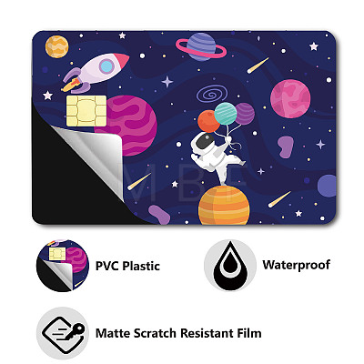 Rectangle PVC Plastic Waterproof Card Stickers DIY-WH0432-103-1