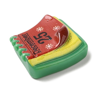 Christmas Theme Opaque Resin Cabochons LS-RESI-E043-01P-1