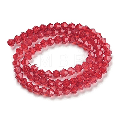 Baking Painted Transparent Glass Beads Strands DGLA-F029-J4mm-09-1