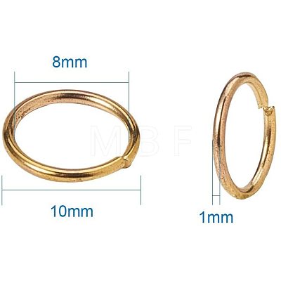 Brass Jump Rings KK-PH0006-10mm-G-1