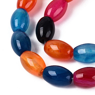 Natural Agate Beads Strands G-N362-18A-03-1
