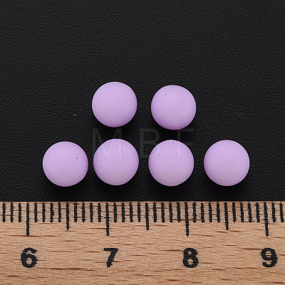 Opaque Acrylic Beads PAB702Y-B01-04-1