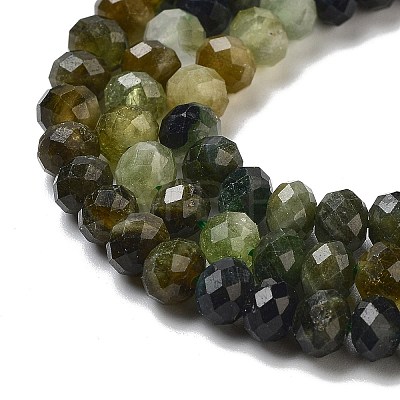 Natural Green Tourmaline Beads Strands G-B088-D08-02-1