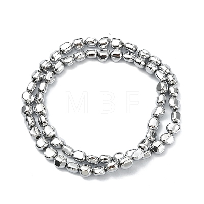 Electroplated Synthetic Non-magnetic Hematite Beads Strands G-C024-01E-1