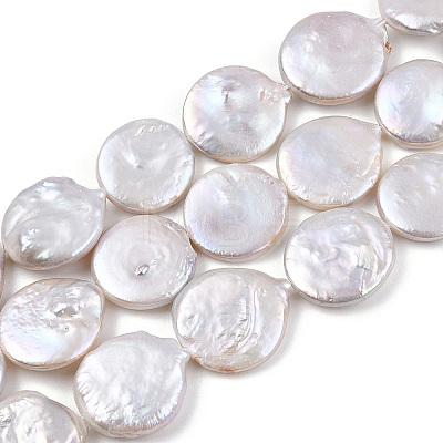 Natural Baroque Pearl Keshi Pearl Beads Strands PEAR-S018-06E-1