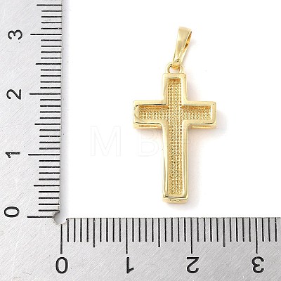 Brass Pave Natural White Shell Pendants X-KK-S522-01A-G-1